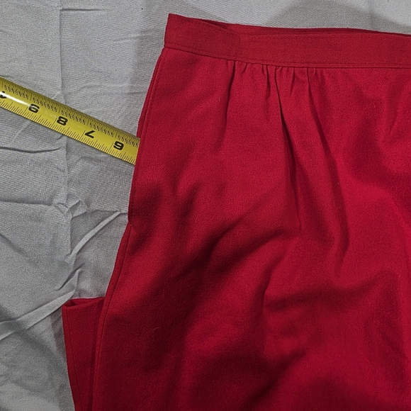 Pendleton Red Midi Pencil Skirt for Work - Picture 5 of 10